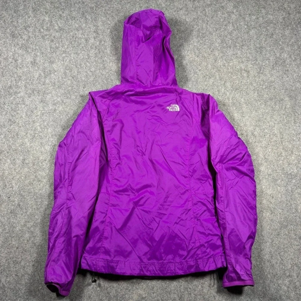 The North Face Womens Purple Ripstop Fleece Lined Hooded Jacket S12 Small Hiking